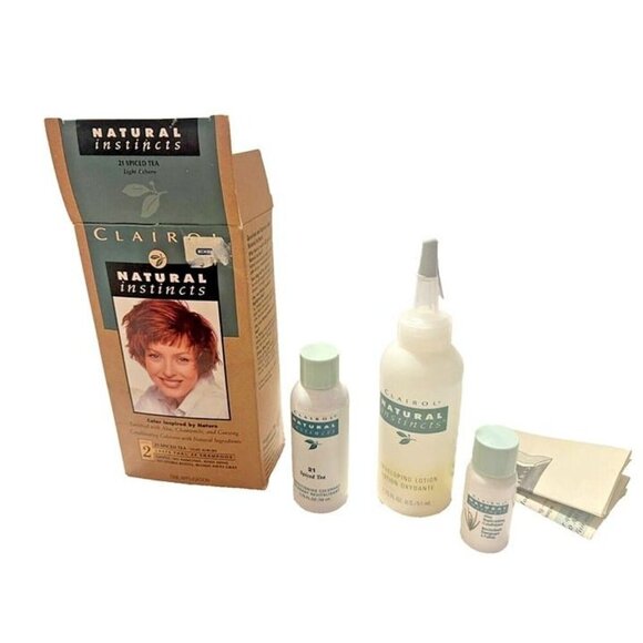 New Vtg CLAIROL NATURAL INSTINCTS 21 Spiced Tea Light Auburn Lev 2 Discontinued - Picture 2 of 6